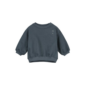 baby dropped shoulder sweater - blue grey