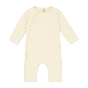 baby suit with snaps - cream