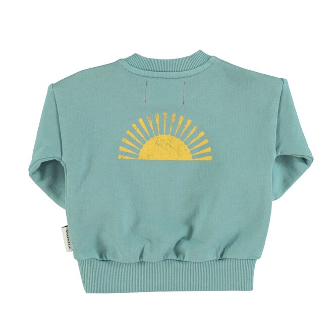 sweatshirt - green burning sand print