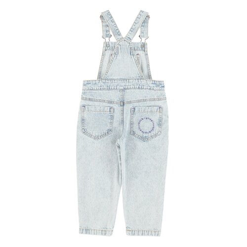 PIUPIUCHICK dungarees - washed blue denim