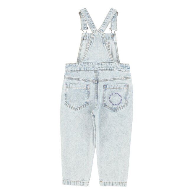 dungarees - washed blue denim