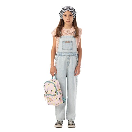 PIUPIUCHICK dungarees - washed blue denim