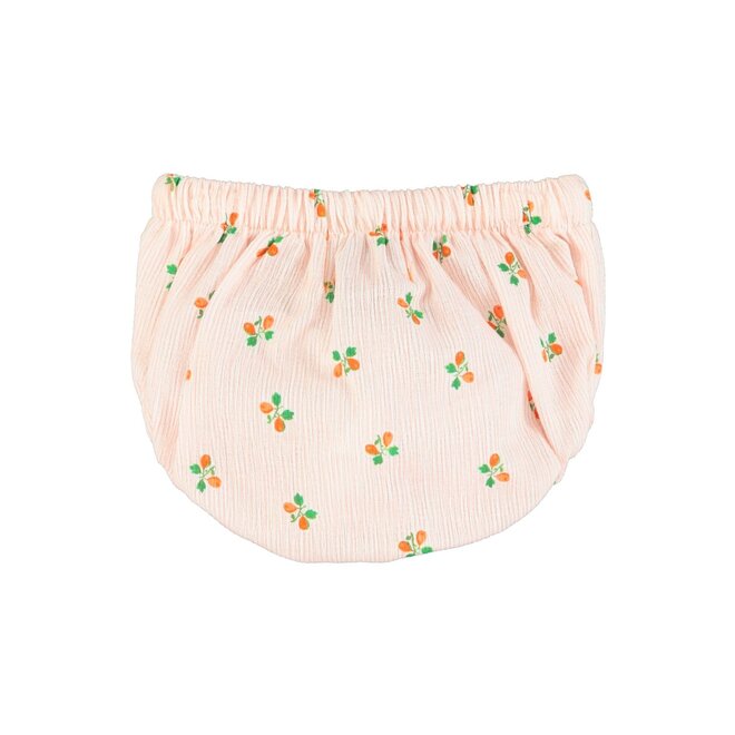 baby bloomers - light pink stripes - little flowers