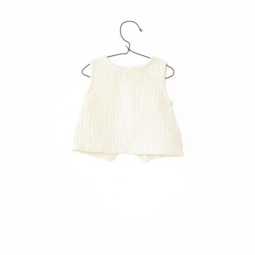PLAY UP woven tetra top - ecru