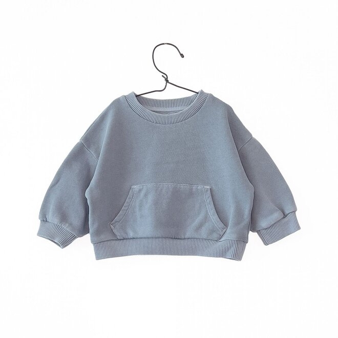fleece sweater - sea
