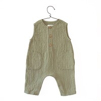 woven jumpsuit - khaki PLAY UP woven jumpsuit - khaki