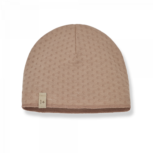 1+ IN THE FAMILY newborn beanie - clay