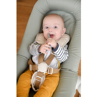 BEABA set van 2 siliconen oefenlepels - sage green/velvet grey