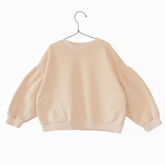 fleece sweater - soft pink slow