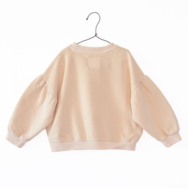 fleece sweater - soft pink slow