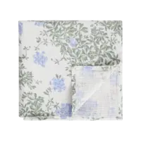 GARBO & FRIENDS muslin swaddle blanket - plumbago