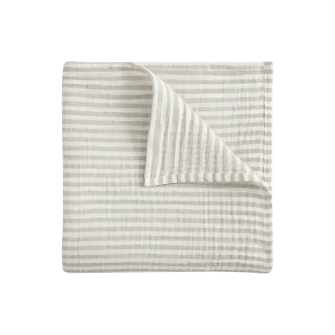 muslin swaddle blanket - stripe anjou