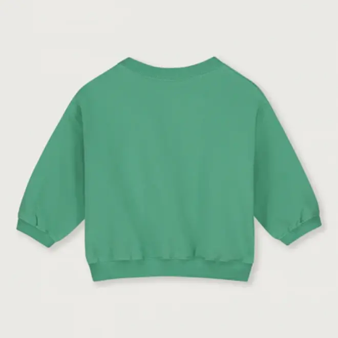 baby dropped shoulder sweater - bright green