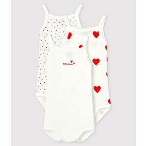 PETIT BATEAU 3 pack wrap-around body straps- hearts 3 pack wrap-around body straps- hearts