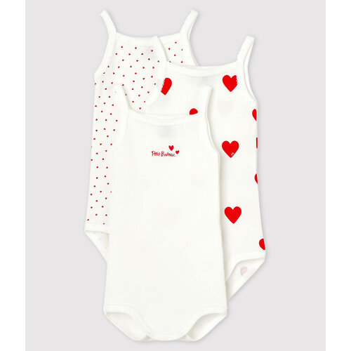 PETIT BATEAU 3 pack wrap-around body straps- hearts