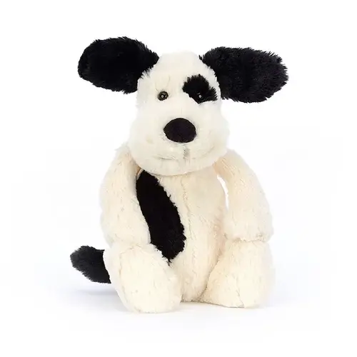 JELLYCAT bashful black & cream puppy - medium
