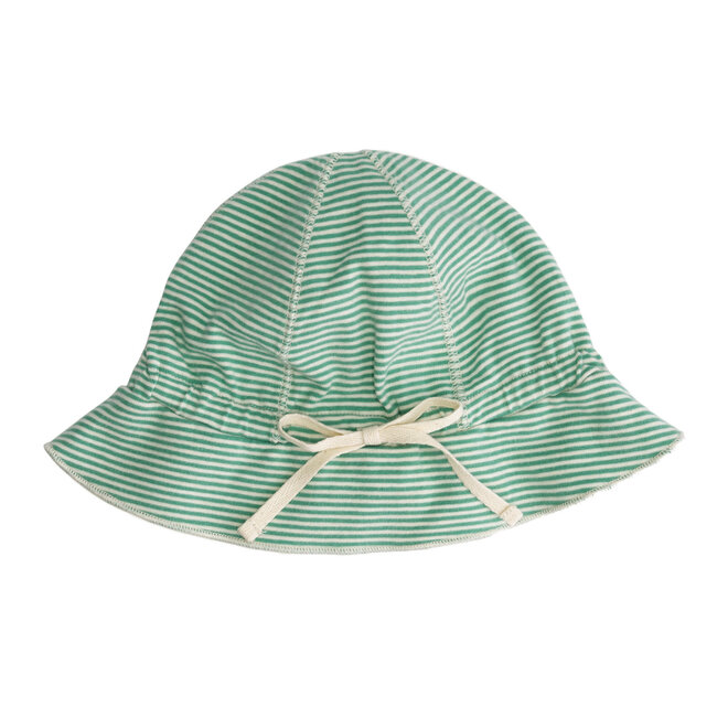 baby sun hat - bright green cream