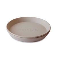 MUSHIE set van 2 ronde borden - vanilla