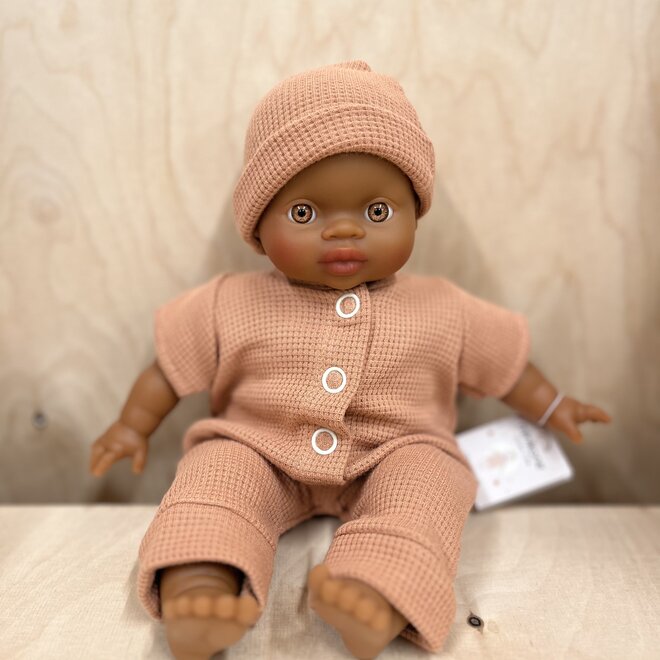 doll clothing set - onesie lili + beanie cassonade (for soft dolls)