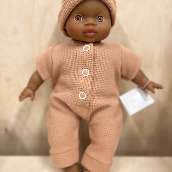 doll clothing set - onesie lili + beanie cassonade (for soft dolls)