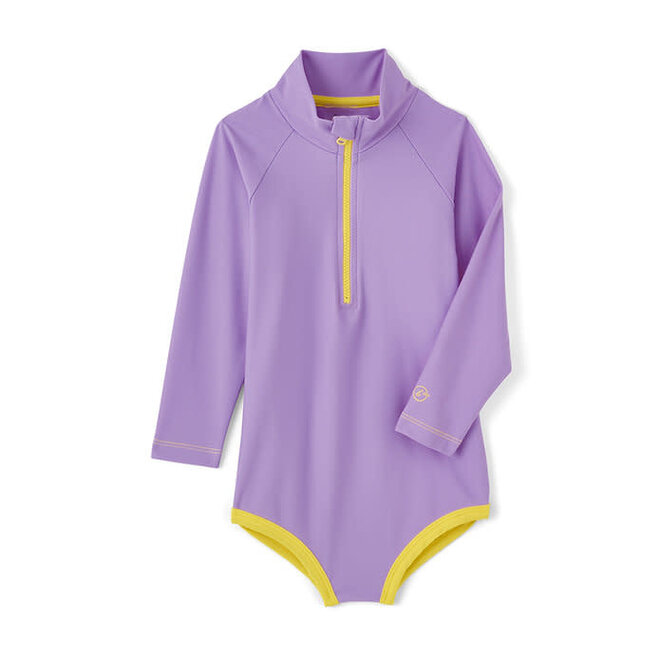 long sleeve swimsuit UPF50+ - lila