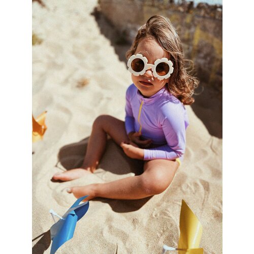BAÏNES long sleeve swimsuit UPF50+ - lila