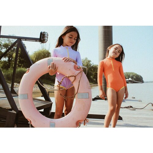 BAÏNES long sleeve swimsuit UPF50+ - lila