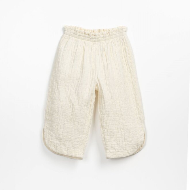 woven trousers wide kids - ecru