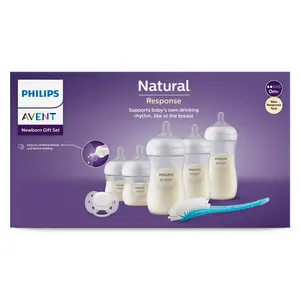 AVENT natural 3.0 starterset met extra fles & flessenborstel - set van 5 flessen natural 3.0 starterset met extra fles & flessenborstel - set van 5 flessen