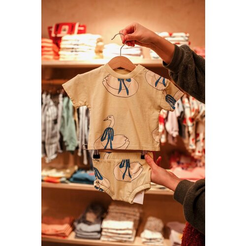 THE CAMPAMENTO baby bloomer - swans allover