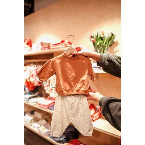 GRAY LABEL baby dropped shoulder sweater - biscuit
