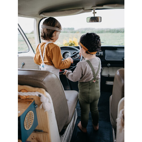 SILLY SILAS hippy footless cotton tights - olive