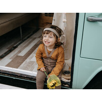 SILLY SILAS hippy footless cotton tights - cocoa blend
