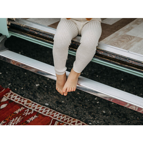 SILLY SILAS hippy footless cotton tights - cream blend