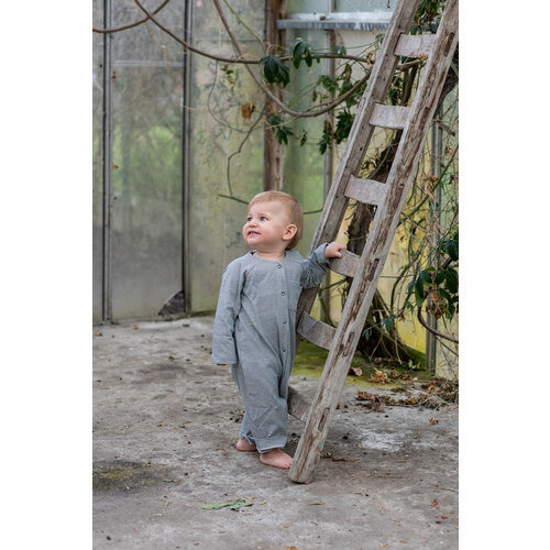 GRAY LABEL baby overall - blue grey cream