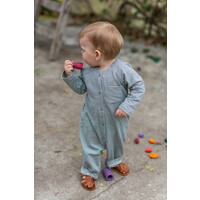 GRAY LABEL baby overall - blue grey cream