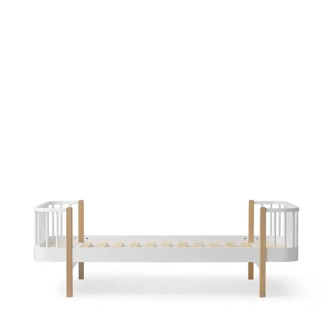 original bed - 90x200 cm - white/oak