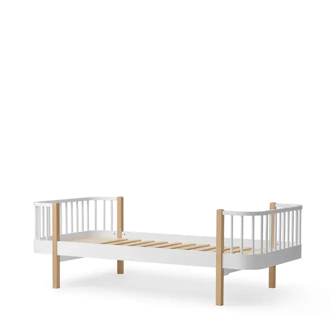 original bed - 90x200 cm - white/oak