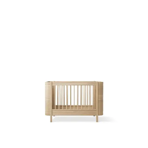 mini+ cot bed incl. junior kit - oak OLIVER FURNITURE mini+ cot bed incl. junior kit - oak
