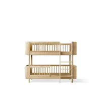 mini+ low bunk bed - 68x162cm - oak OLIVER FURNITURE mini+ low bunk bed - 68x162cm - oak