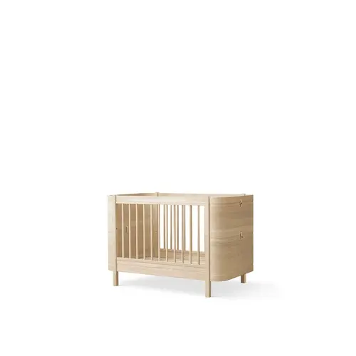 mini+ cot bed incl. junior kit - oak OLIVER FURNITURE mini+ cot bed incl. junior kit - oak