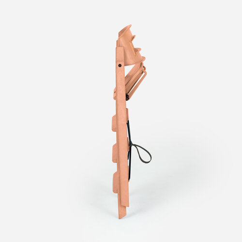 KAOS klapp high chair - recycled plastic - terracotta pink