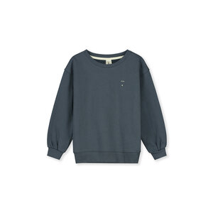 kids dropped shoulder sweater - blue grey