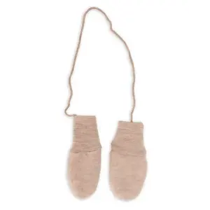 baby mittens - sand mélange (one size)