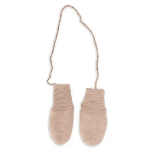 ENGEL NATUR baby mittens - sand mélange (one size)