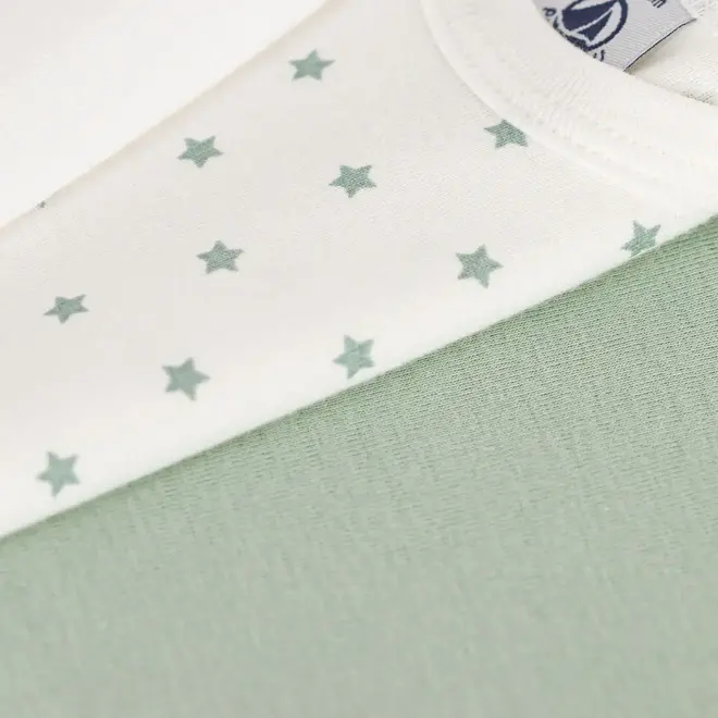 3 pack body short sleeves - green/star/white