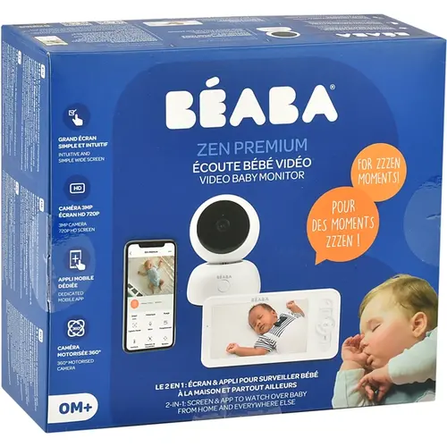 BEABA zen premium video babyfoon - white