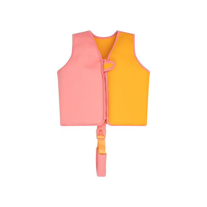 zwemvest 19-30 kg - oranje rose colourblock