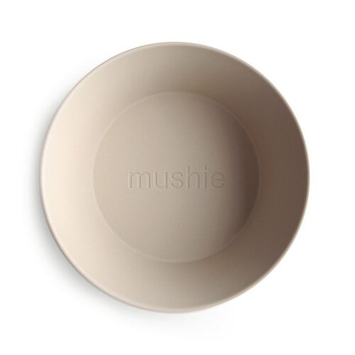 MUSHIE set van 2 ronde kommen - vanilla