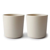 MUSHIE set van 2 bekers - ivory